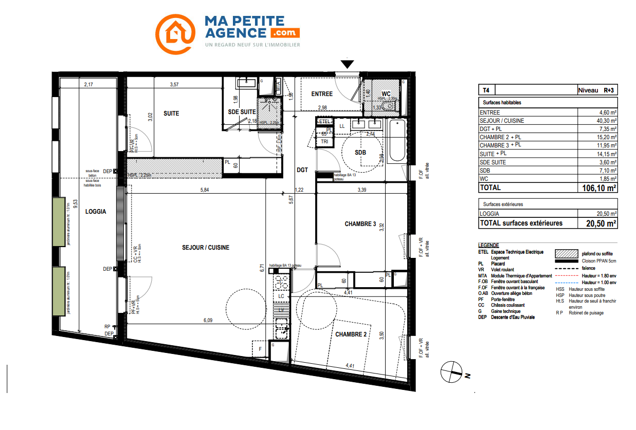 Appartement à vendre à Bordeaux 106 m² 392 108 € | Ma Petite Agence