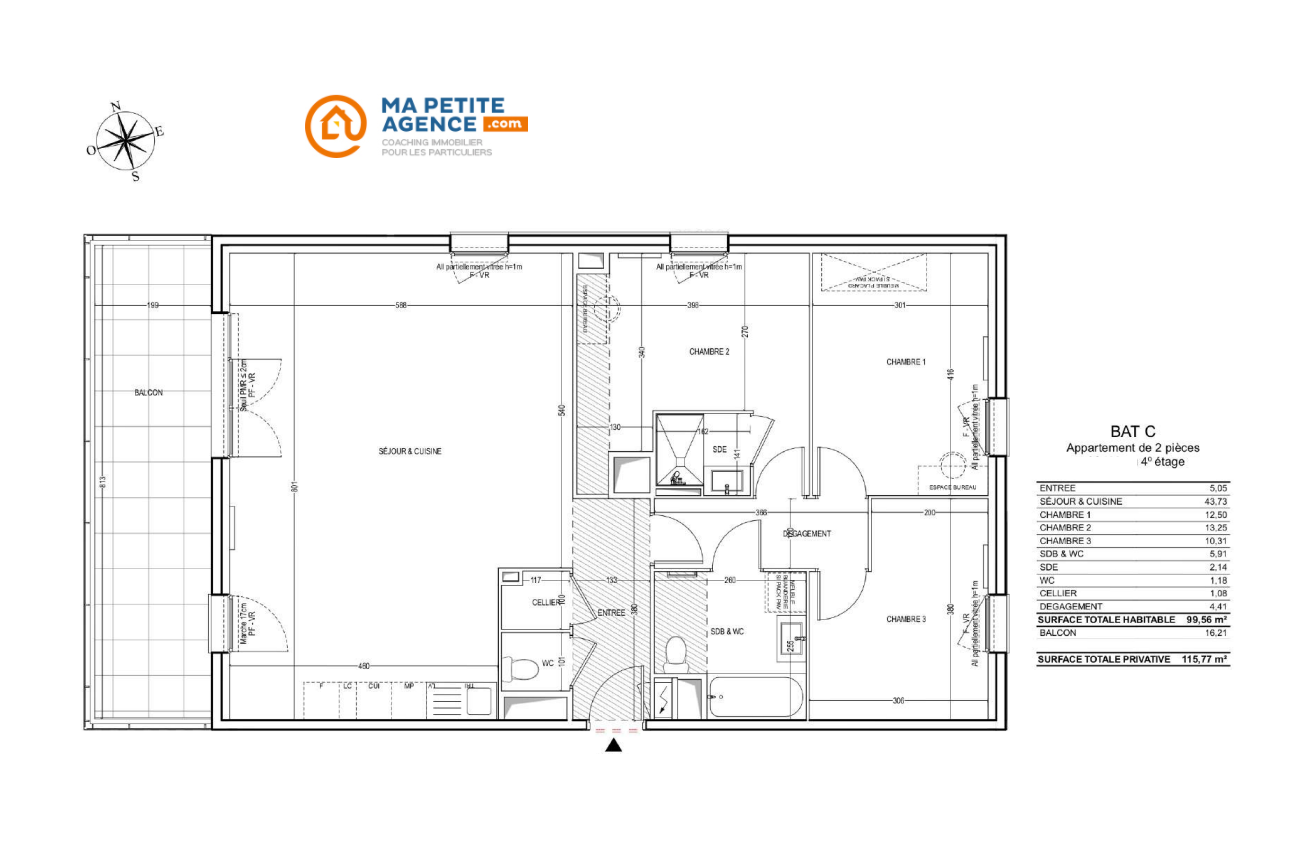 Appartement à vendre à AVIGNON 100 m² 318 000 € | Ma Petite Agence