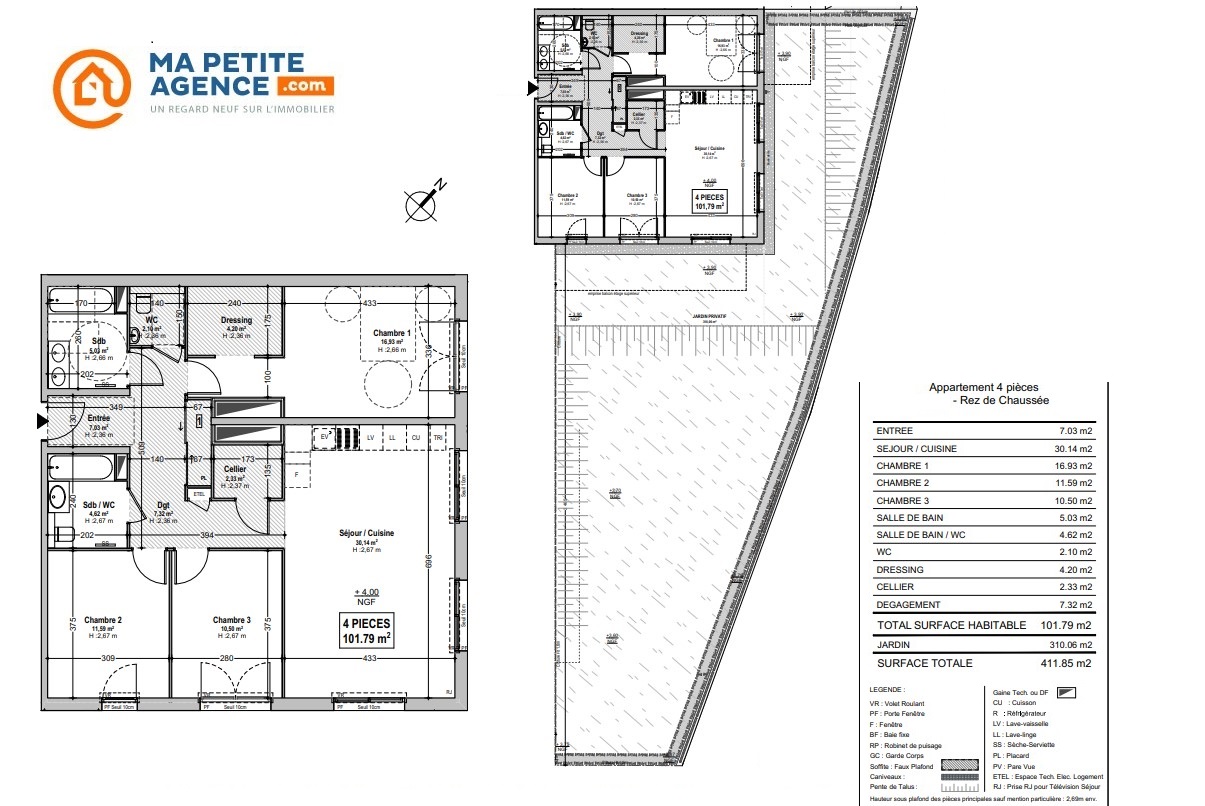 Appartement à vendre à Marseille 08 101 m² 822 000 &euro; | Ma Petite Agence