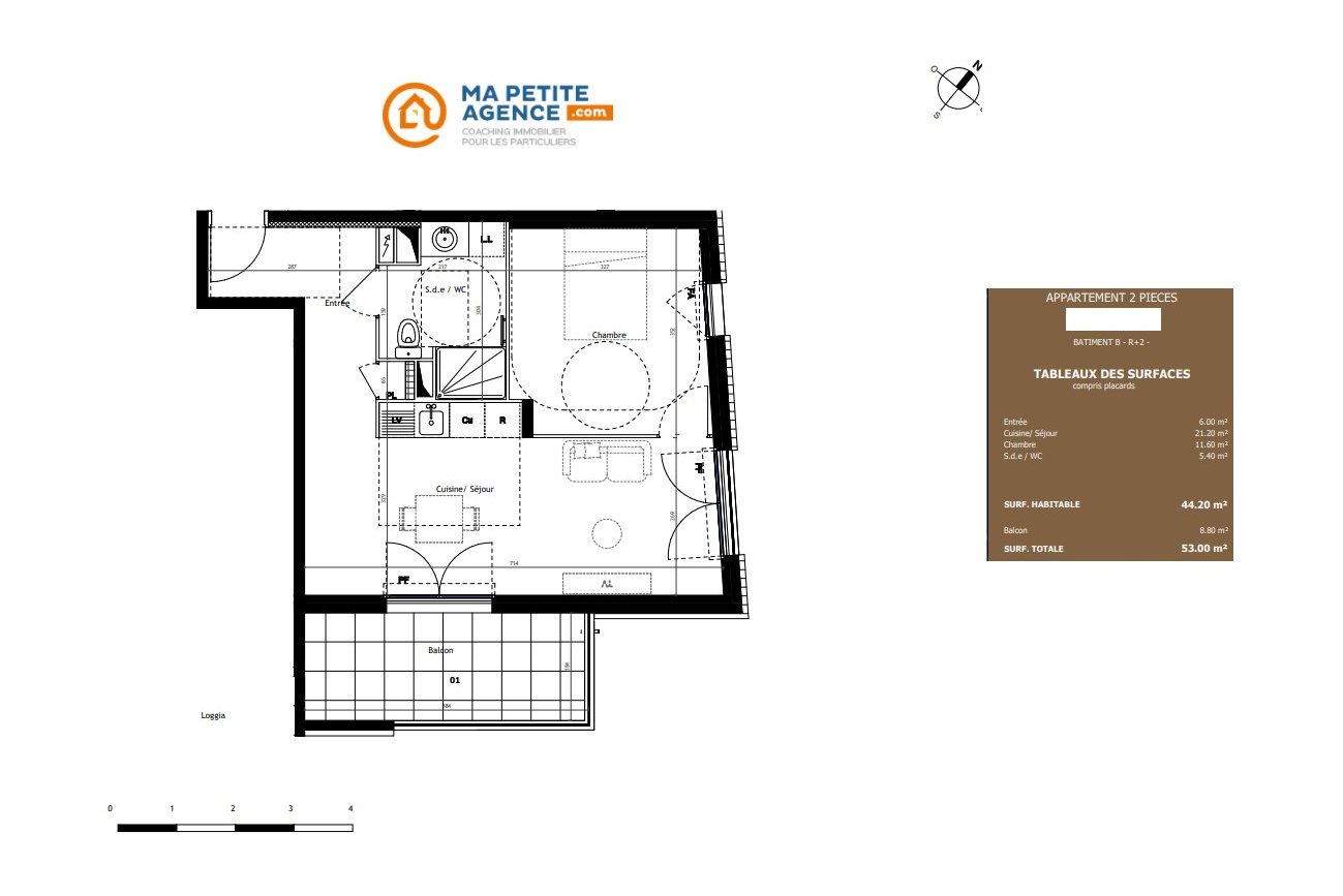 Appartement à vendre à Montpellier 44 m² 245 800 € | Ma Petite Agence