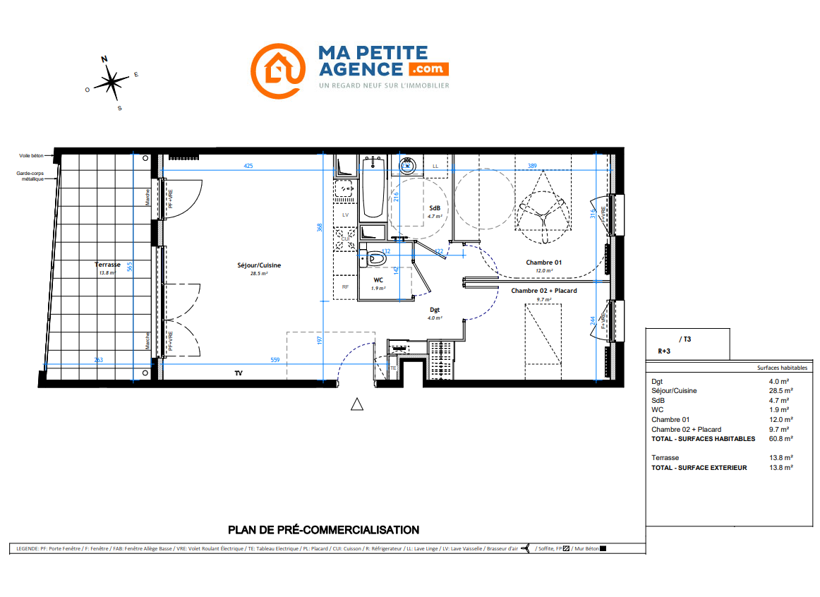 Appartement à vendre à MONTPELLIER 61 m² 319 000 € | Ma Petite Agence