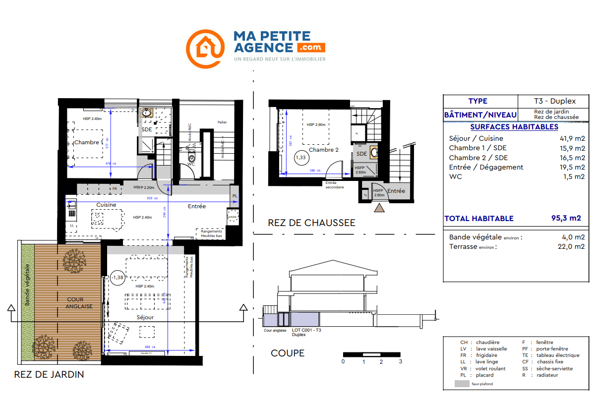 Appartement à vendre à Bordeaux 95 m² 449 000 € | Ma Petite Agence