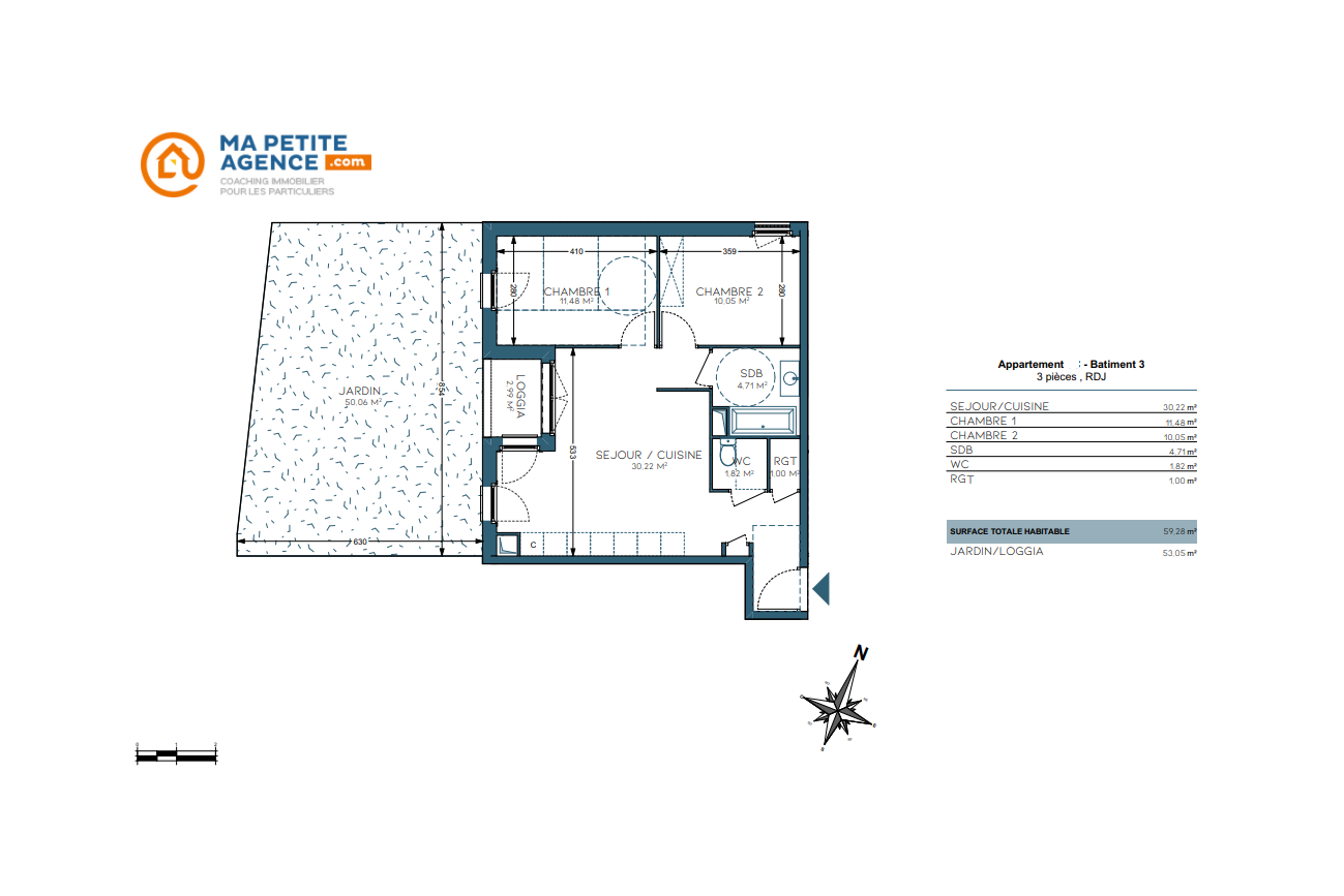 Appartement à vendre à Brenthonne 59 m² 271 000 € | Ma Petite Agence