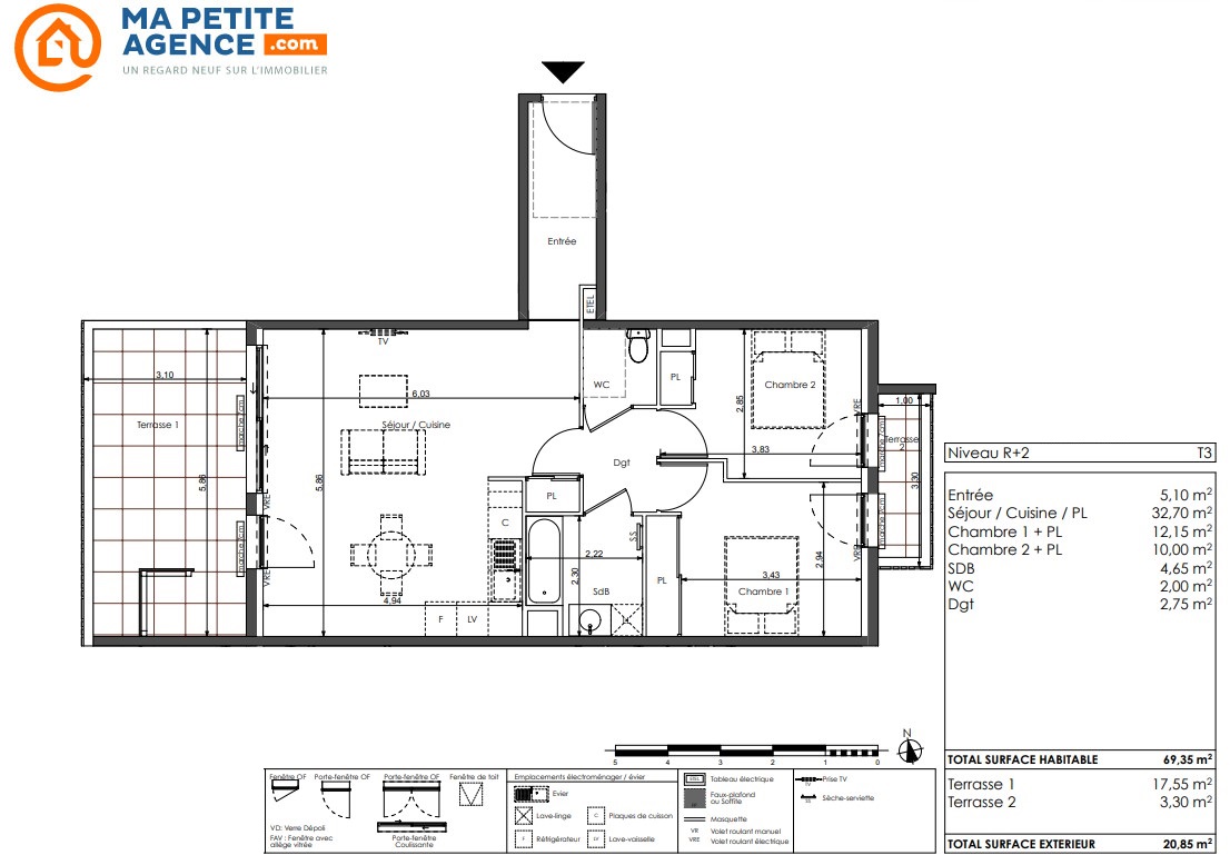 Appartement à vendre à Sète 69 m² 399 900 &euro; | Ma Petite Agence