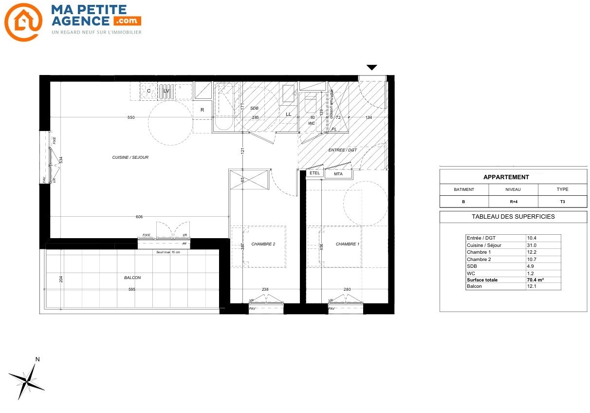 Appartement à vendre à Castelnau-le-Lez 88 m² 399 000 € | Ma Petite Agence