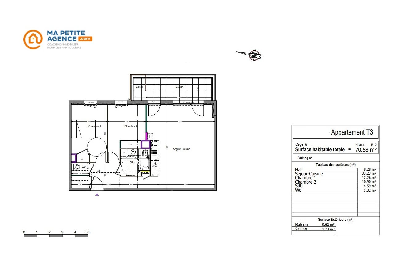 Appartement à vendre à Annecy 70 m² 305 000 € | Ma Petite Agence
