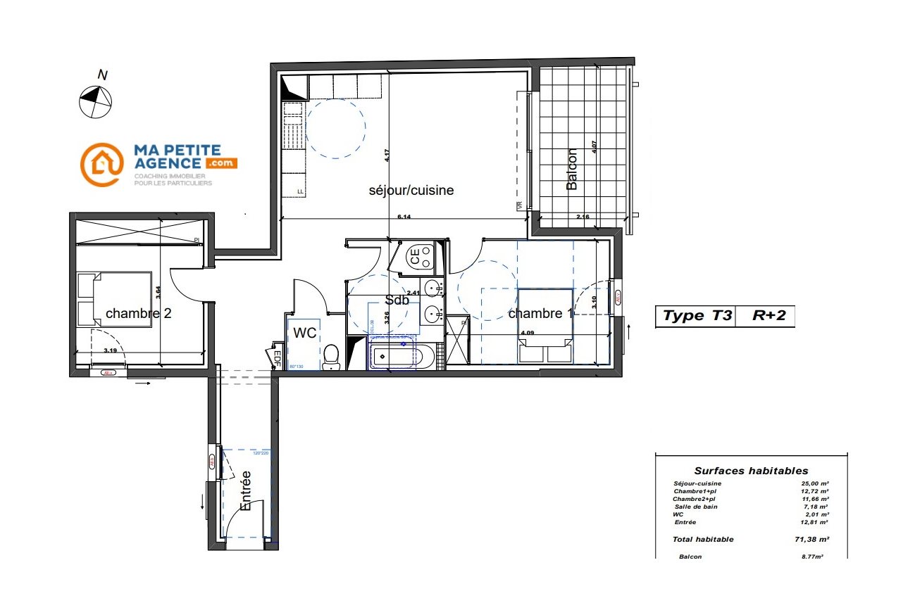 Appartement à vendre à Nîmes 71 m² 238 500 € | Ma Petite Agence
