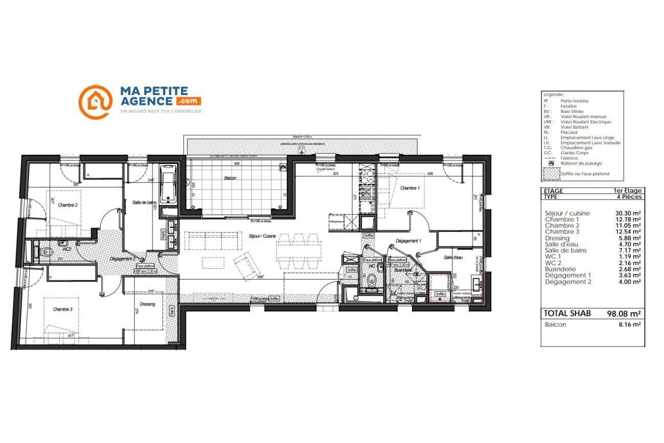 Appartement à vendre à Bayonne 98 m² 850 000 &euro; | Ma Petite Agence