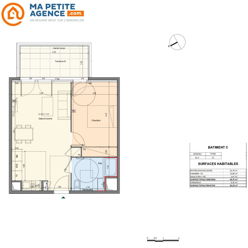 Appartement à vendre à Lattes 45 m² 208 083 € | Ma Petite Agence