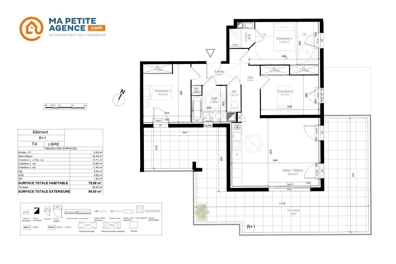 Appartement à vendre à Crès 80 m² 435 000 &euro; | Ma Petite Agence