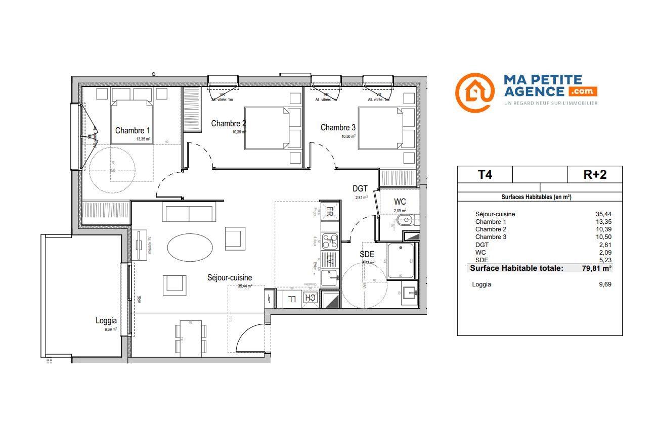 Appartement à vendre à Bayonne 79 m² 360 000 € | Ma Petite Agence