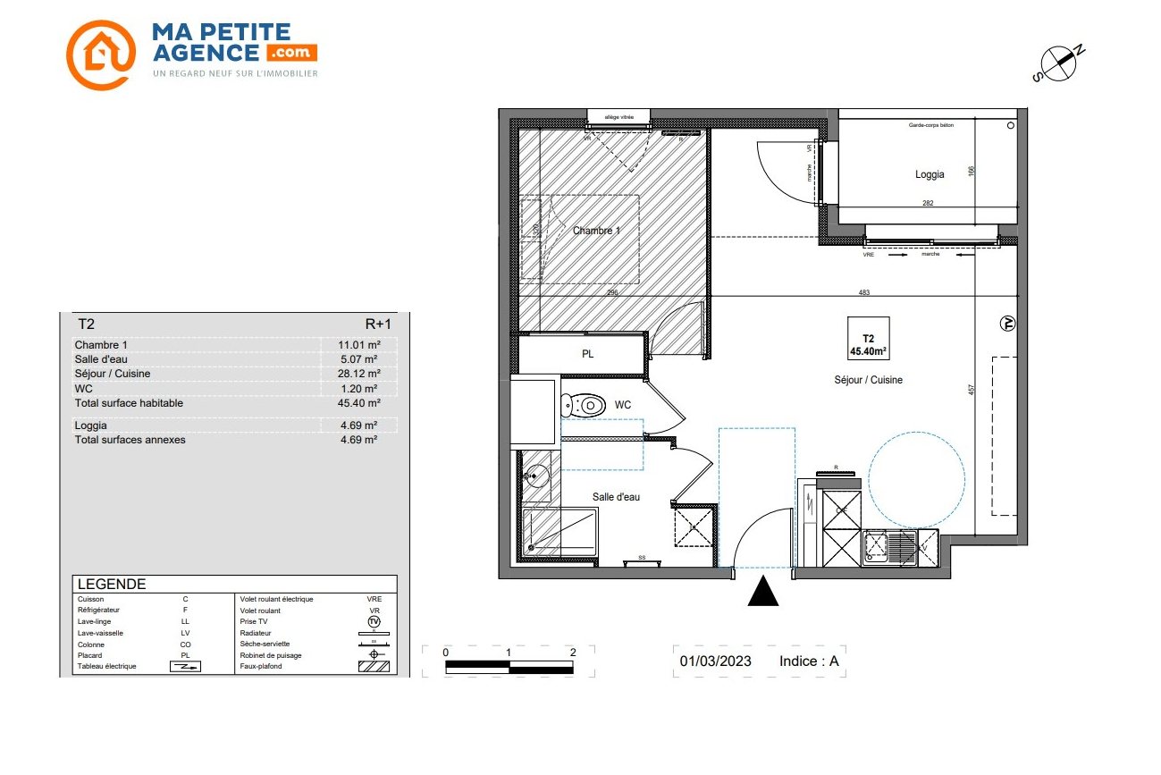 Appartement à vendre à Saint-Jean-de-Védas 45 m² 253 000 € | Ma Petite Agence