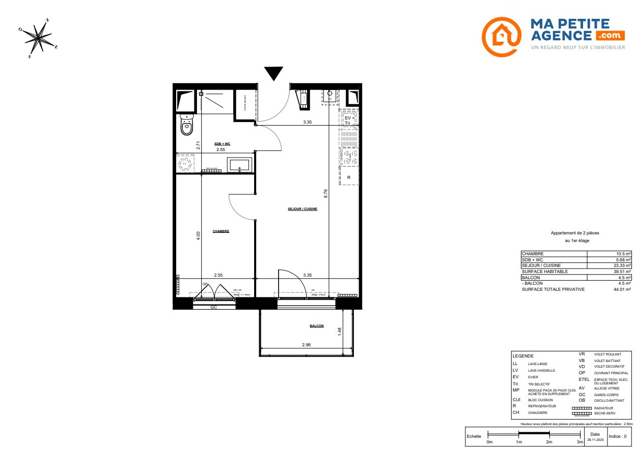 Appartement à vendre à TOURCOING 40 m² 152 440 &euro; | Ma Petite Agence
