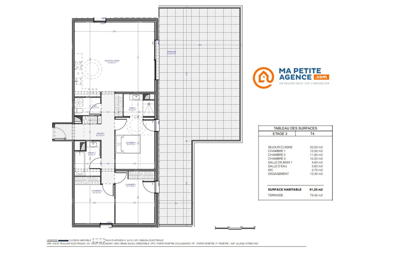 Appartement à vendre à Marseille 10 91 m² 589 900 &euro; | Ma Petite Agence