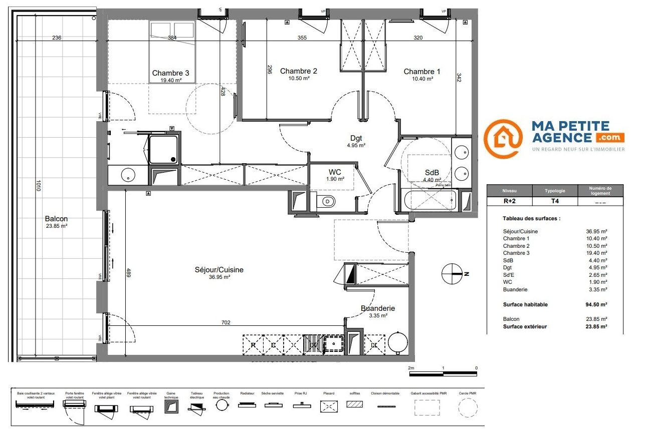 Appartement à vendre à Vendargues 95 m² 495 000 € | Ma Petite Agence