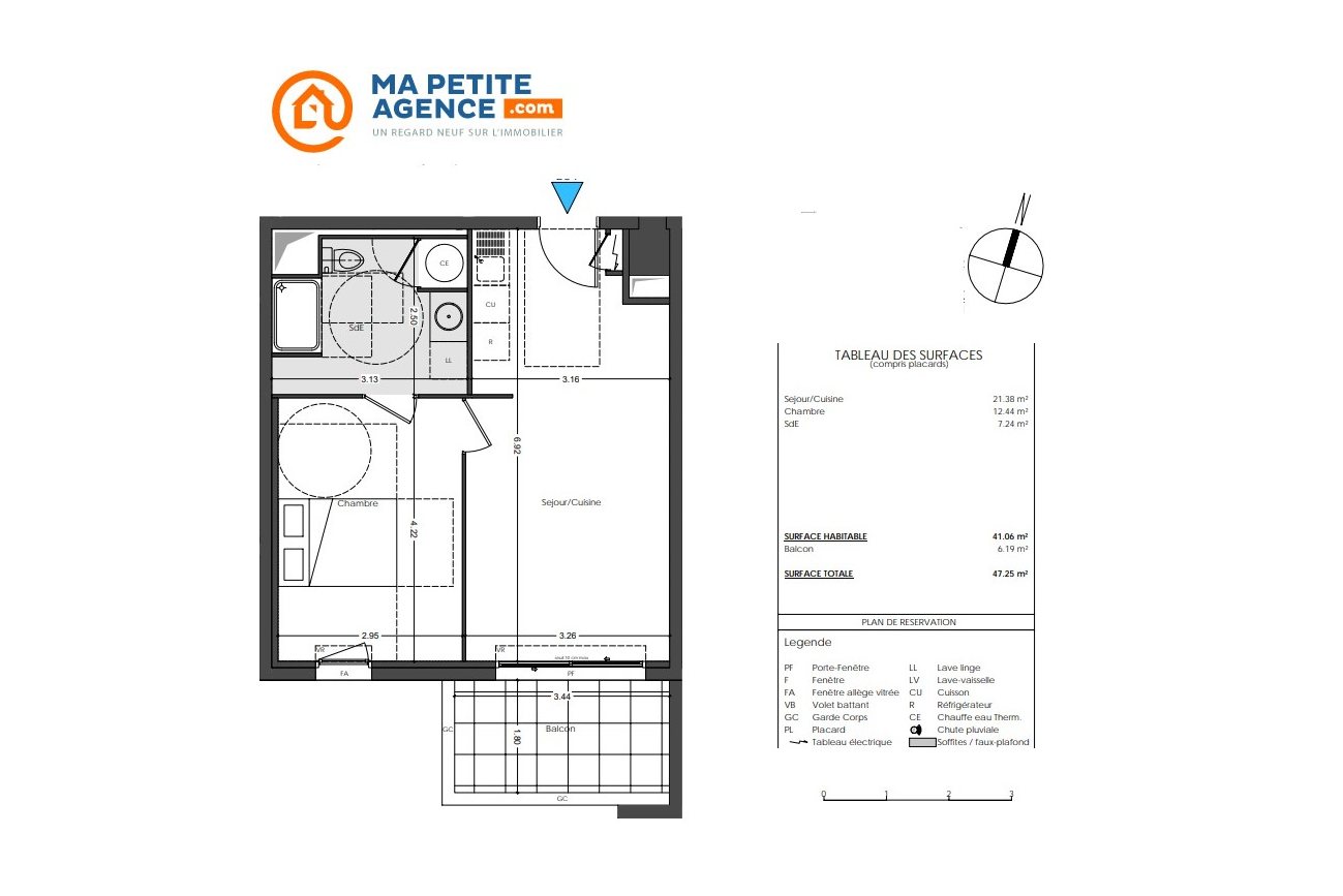 Appartement à vendre à Marseille 04 41 m² 239 000 € | Ma Petite Agence