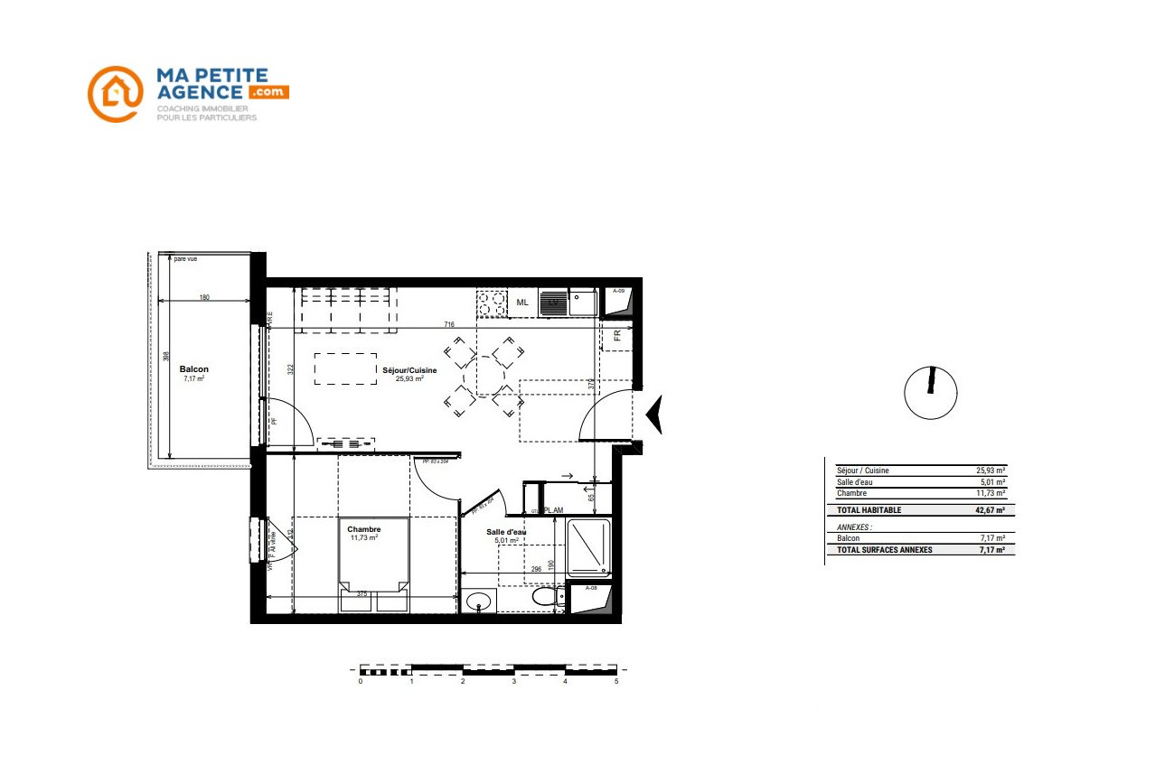 Appartement à vendre à Dijon 60 m² 258 000 € | Ma Petite Agence