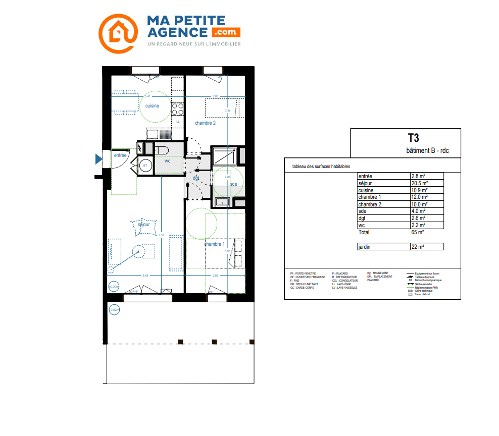 Appartement à vendre à Canéjan 65 m² 291 000 &euro; | Ma Petite Agence