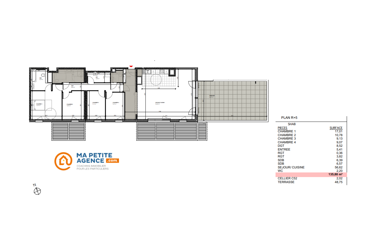 Appartement à vendre à BESANCON 136 m² 451 000 € | Ma Petite Agence