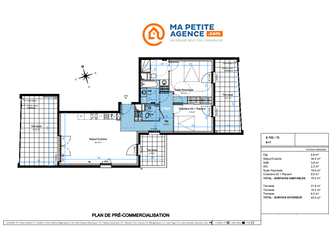 Appartement à vendre à MONTPELLIER 76 m² 389 000 € | Ma Petite Agence