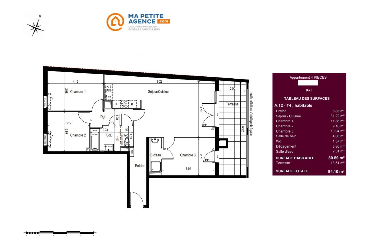 Appartement à vendre à Istres 80 m² 285 500 € | Ma Petite Agence