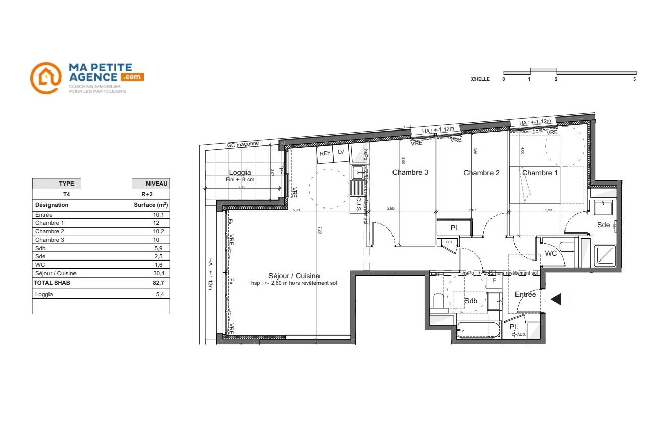 Appartement à vendre à Mérignac 83 m² 385 000 &euro; | Ma Petite Agence