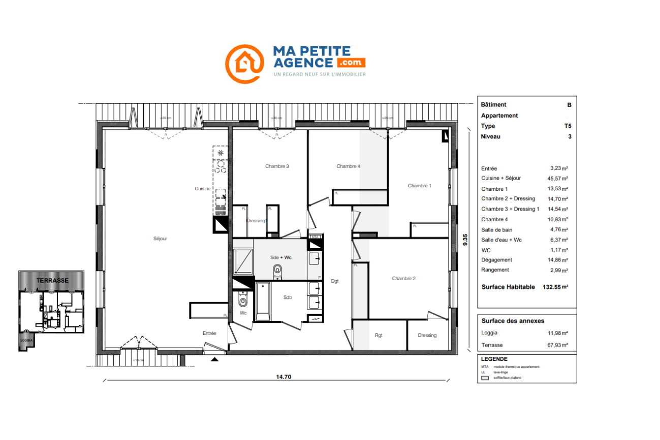 Appartement à vendre à Toulouse 133 m² 464 900 € | Ma Petite Agence