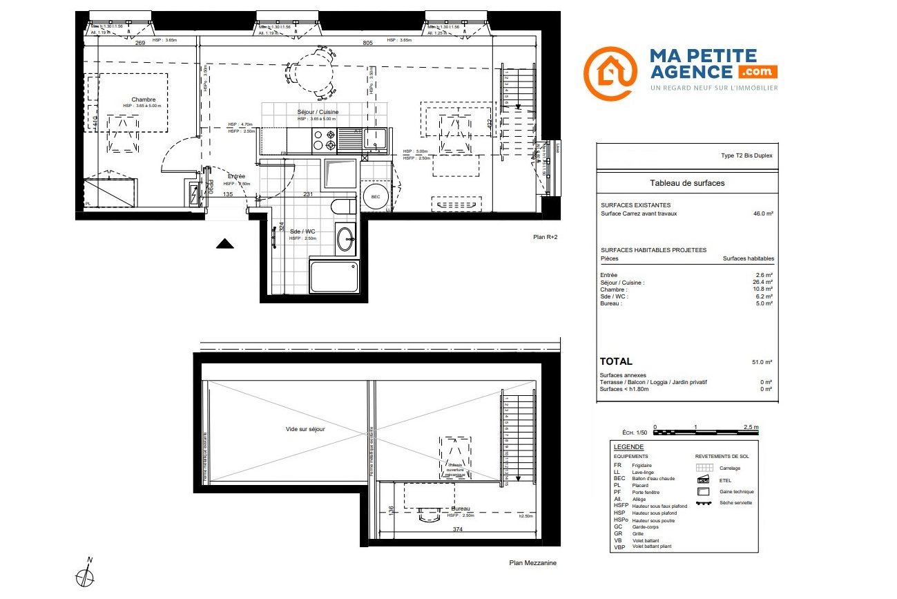 Appartement à vendre à Marseille 15 51 m² 295 900 € | Ma Petite Agence