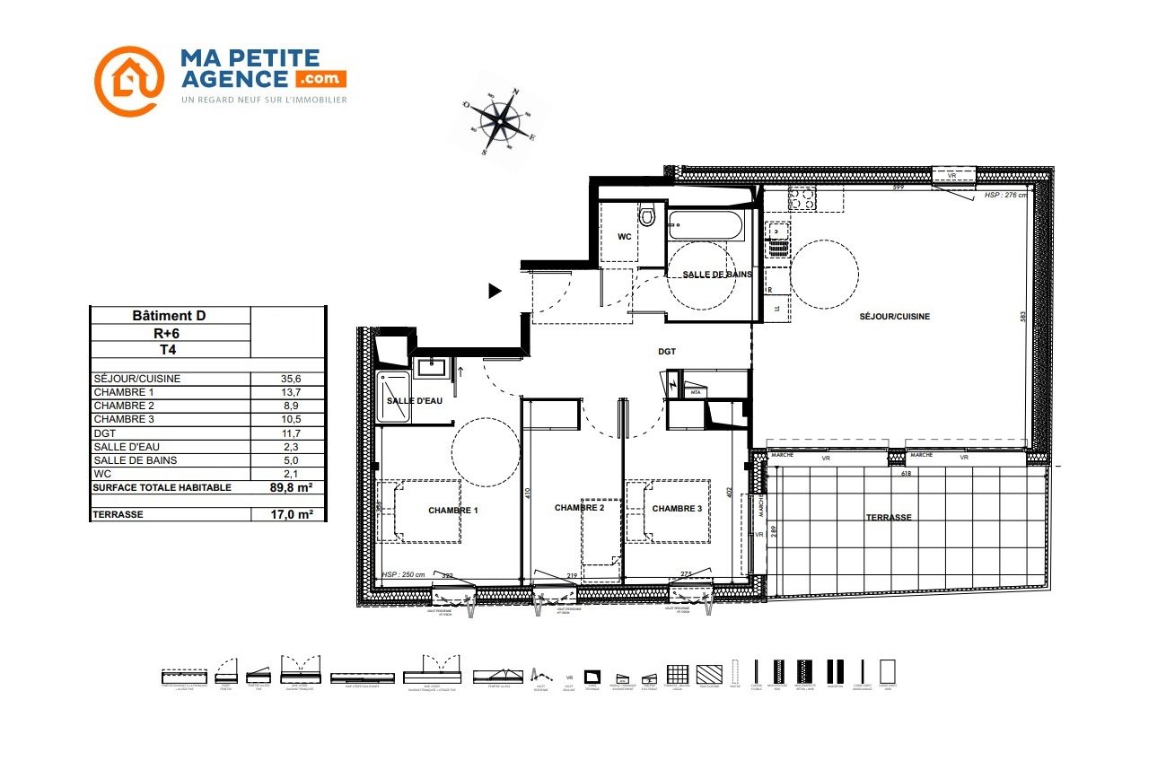Appartement à vendre à Montpellier 90 m² 489 000 € | Ma Petite Agence