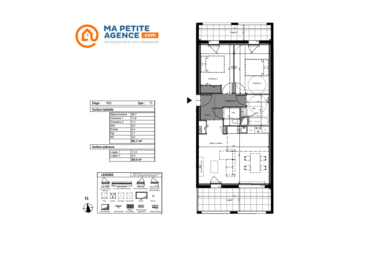 Appartement à vendre à Castelnau-le-Lez 65 m² 299 000 € | Ma Petite Agence