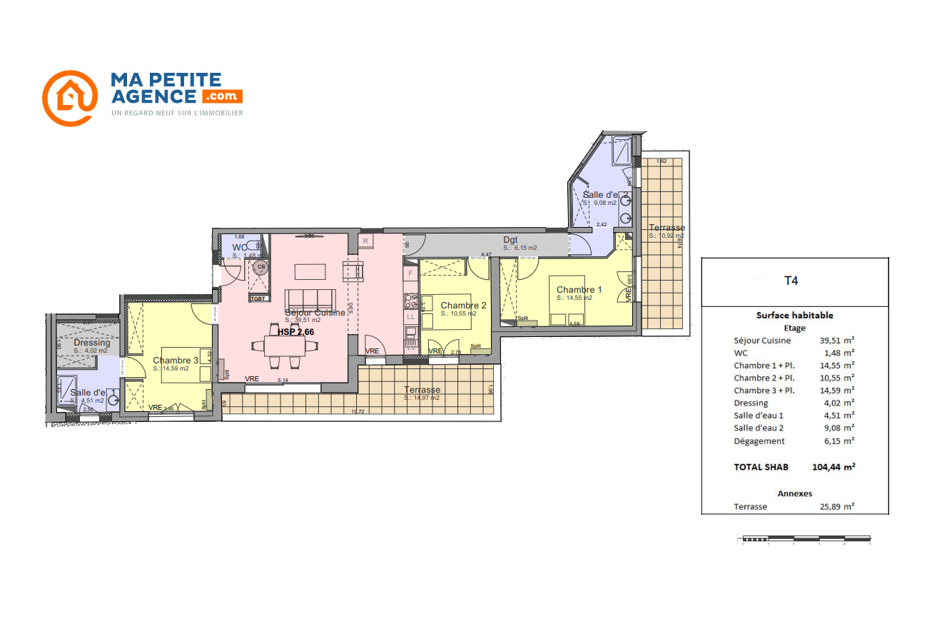 Appartement à vendre à Montpellier 104 m² 509 700 &euro; | Ma Petite Agence