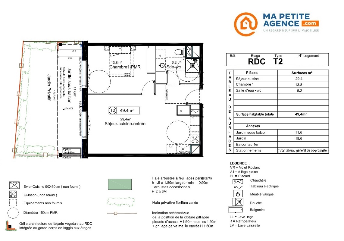 Appartement à vendre à Toulenne 49 m² 159 800 € | Ma Petite Agence