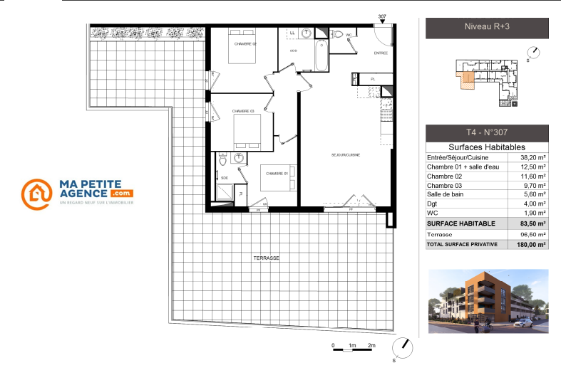 Appartement à vendre à Lunel 84 m² 326 966 &euro; | Ma Petite Agence