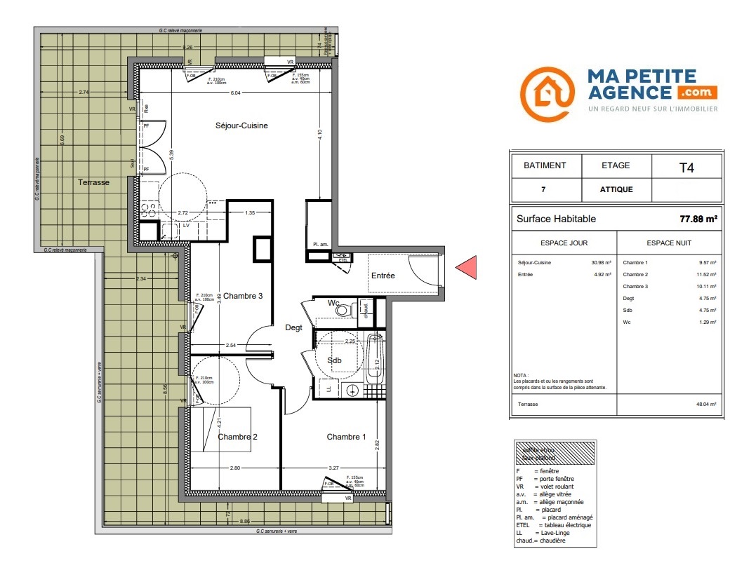 Appartement à vendre à RUMILLY 78 m² 379 000 &euro; | Ma Petite Agence