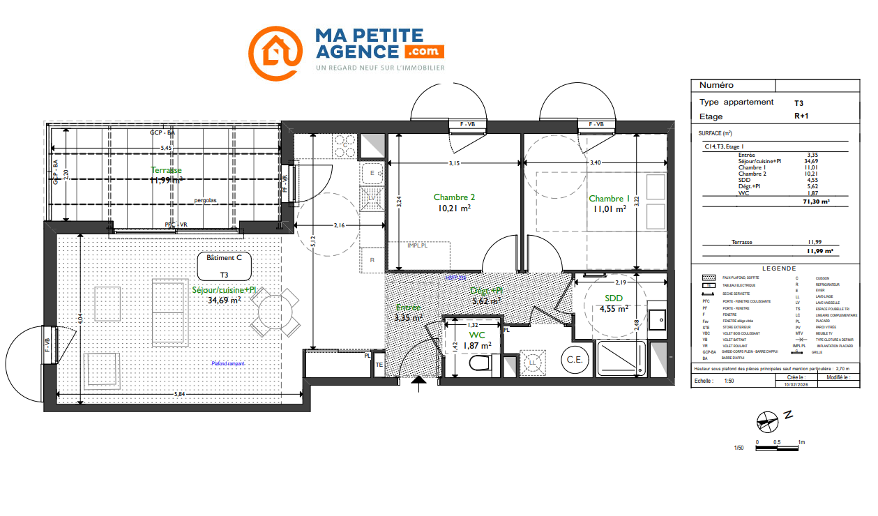 Appartement à vendre à AIX-EN-PROVENCE 72 m² 500 000 &euro; | Ma Petite Agence