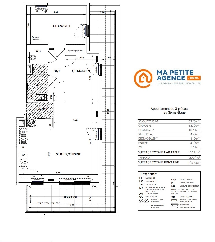 Appartement à vendre à LA CIOTAT 72 m² 513 000 € | Ma Petite Agence