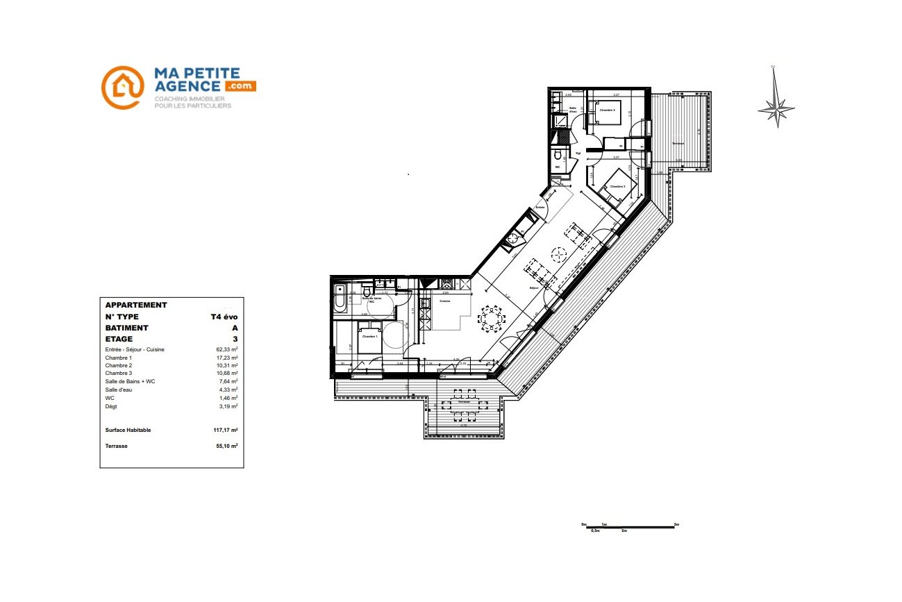 Appartement à vendre à Gujan-Mestras 117 m² 671 000 € | Ma Petite Agence
