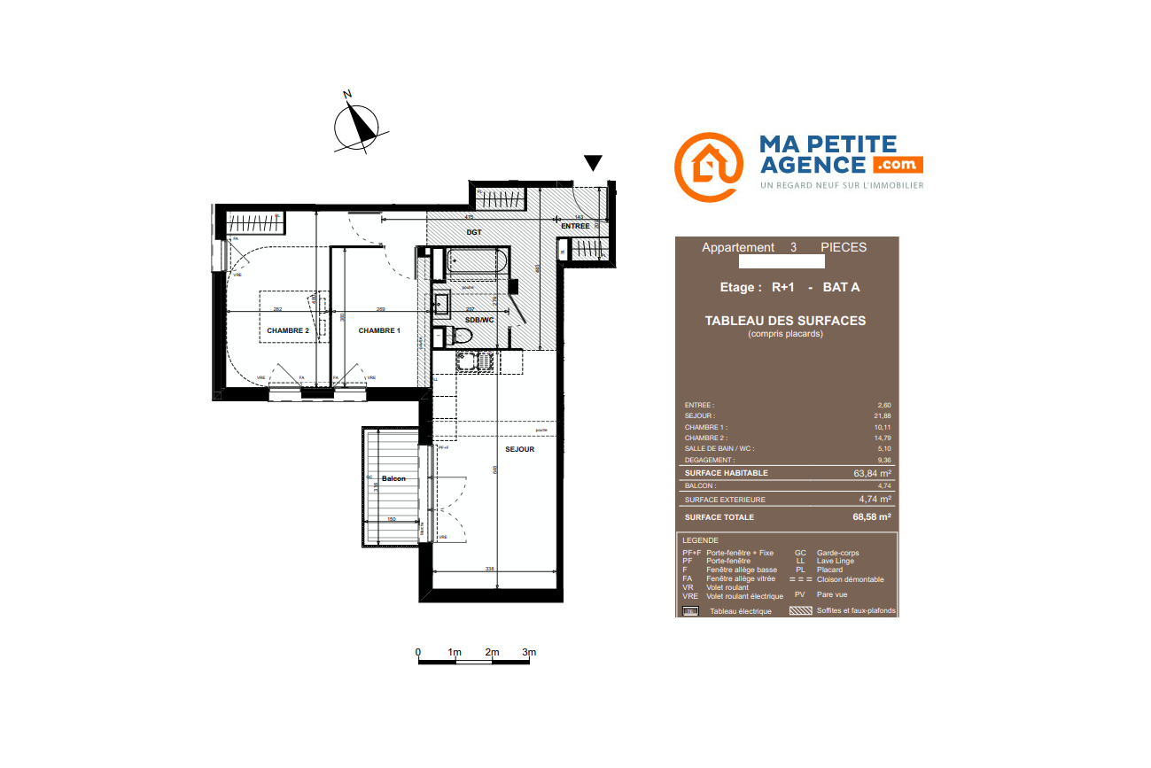 Appartement à vendre à Colomiers 63 m² 233 100 € | Ma Petite Agence
