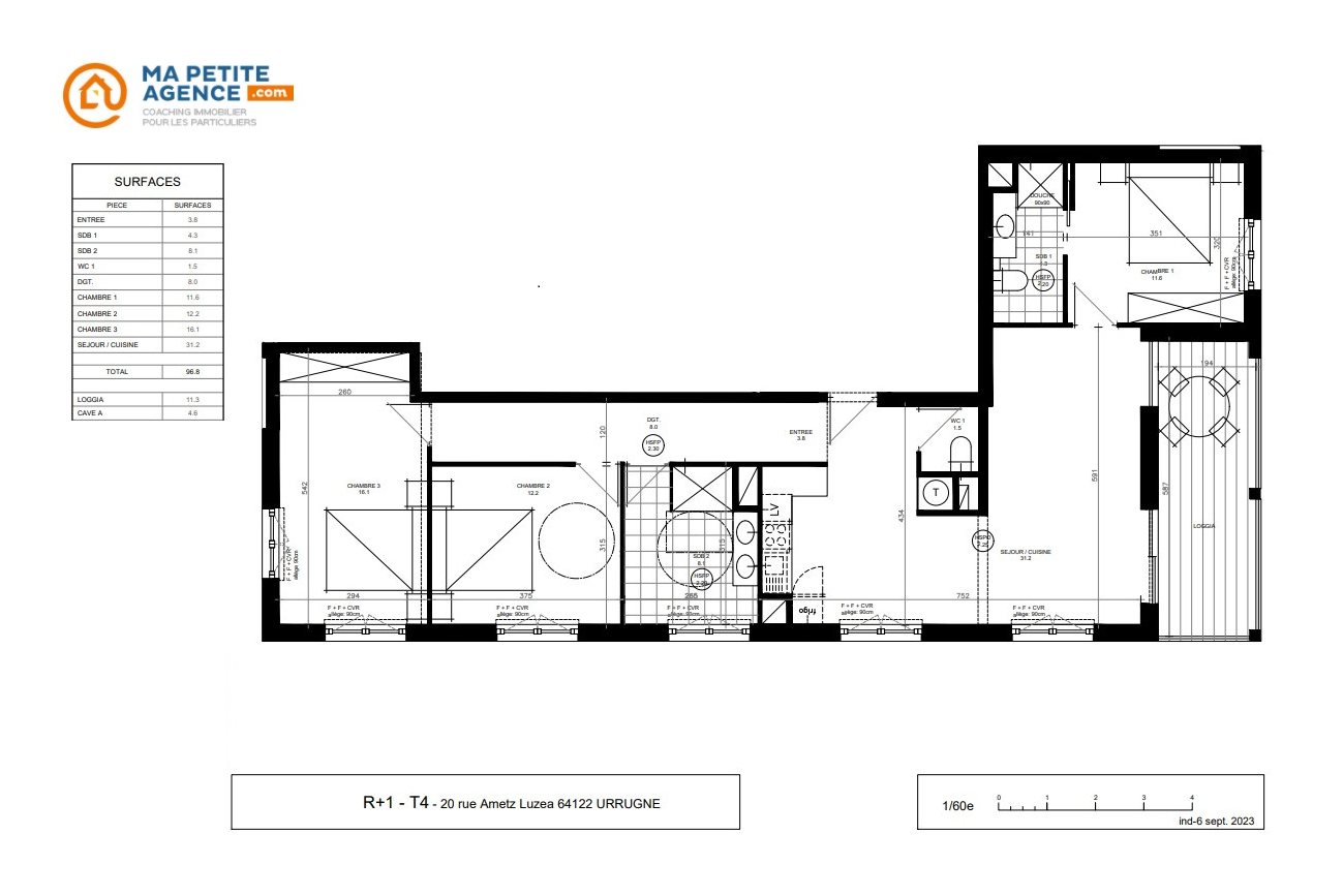 Appartement à vendre à Urrugne 97 m² 895 000 € | Ma Petite Agence
