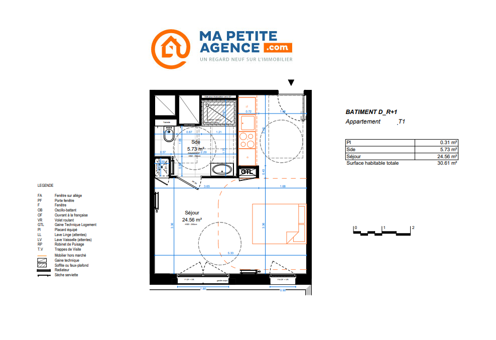 Appartement à vendre à Marcq-en-Barœul 31 m² 181 000 € | Ma Petite Agence