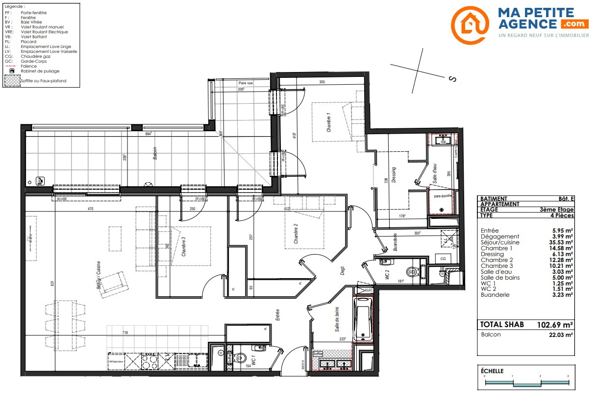 Appartement à vendre à Anglet 103 m² 725 000 € | Ma Petite Agence