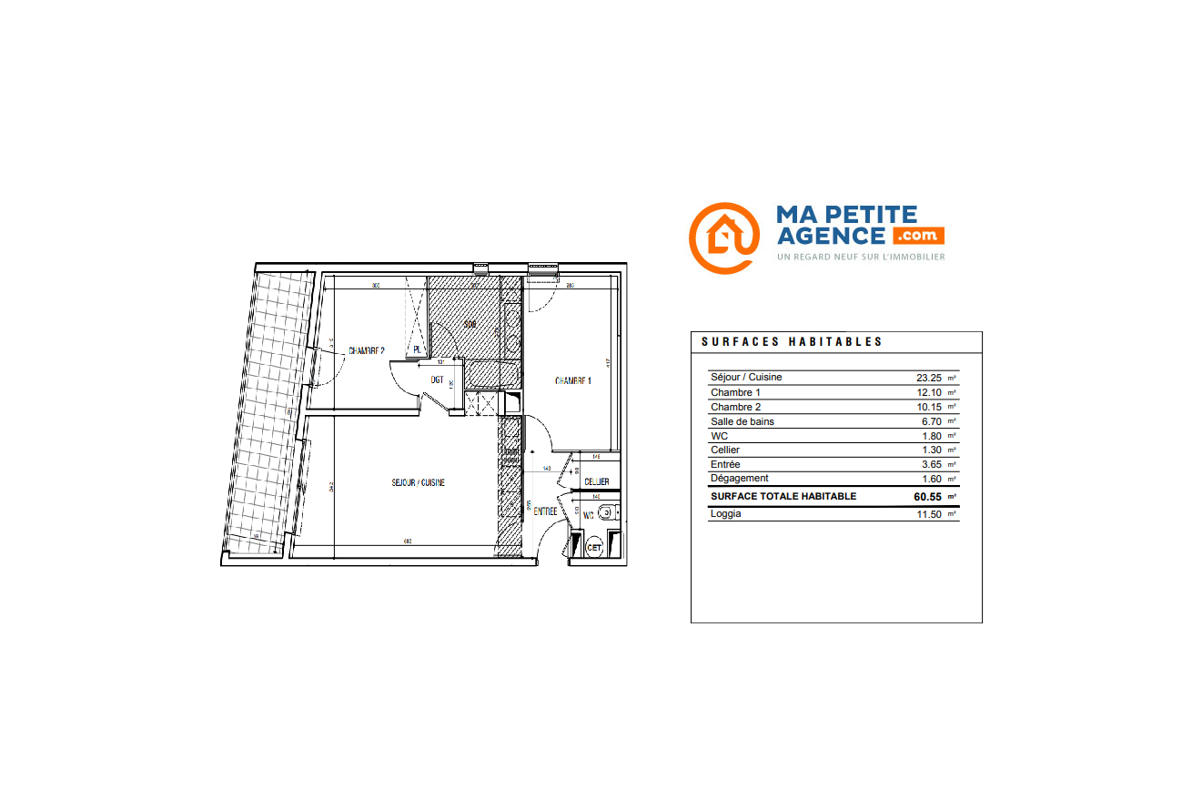 Appartement à vendre à Montpellier 60 m² 299 500 € | Ma Petite Agence
