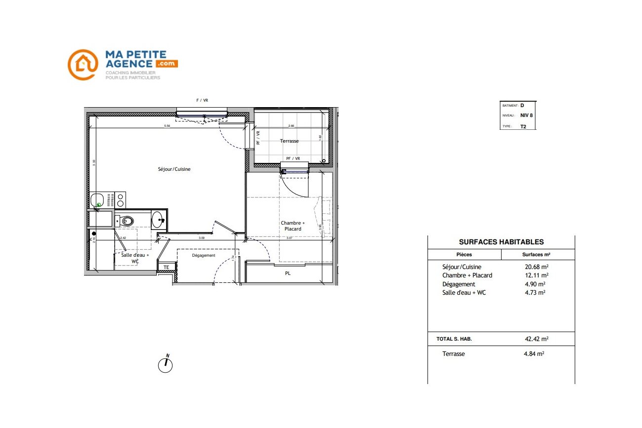 Appartement à vendre à Marseille 12 42 m² 259 000 € | Ma Petite Agence