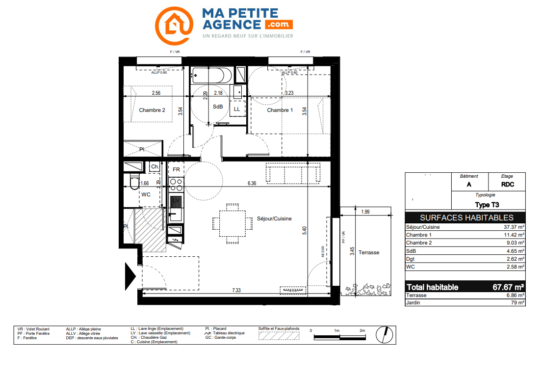 Appartement à vendre à Toulouse 68 m² 191 600 € | Ma Petite Agence
