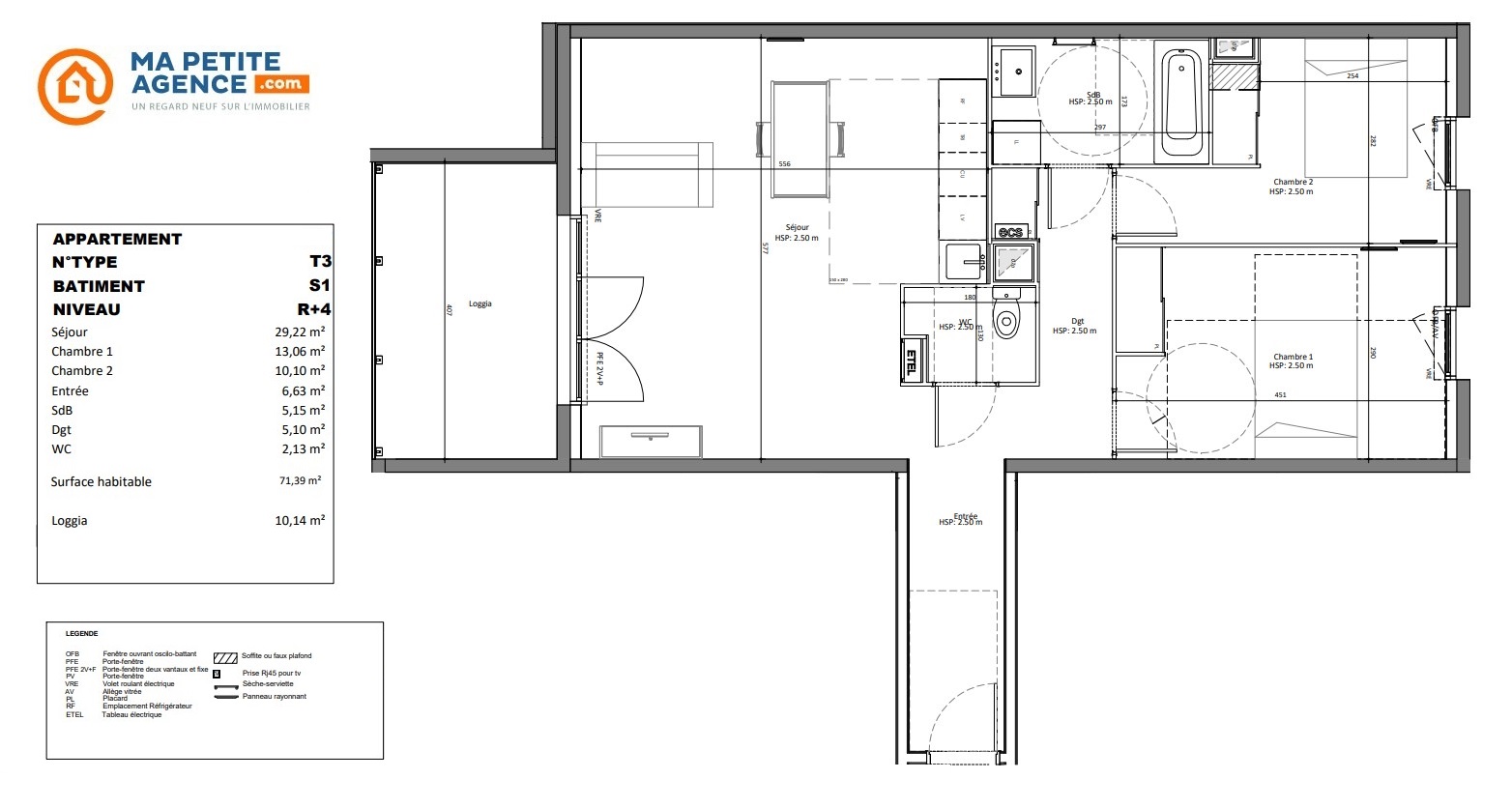 Appartement à vendre à LORMONT 71 m² 237 400 &euro; | Ma Petite Agence