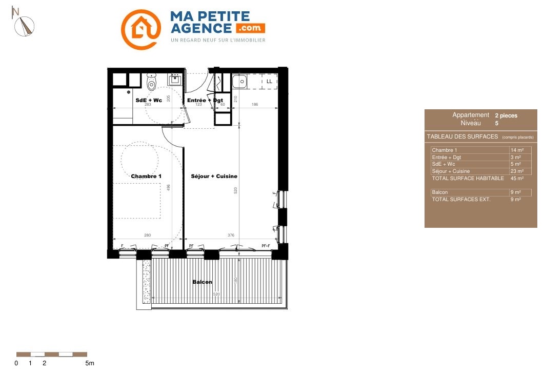 Appartement à vendre à Montpellier 45 m² 211 400 € | Ma Petite Agence