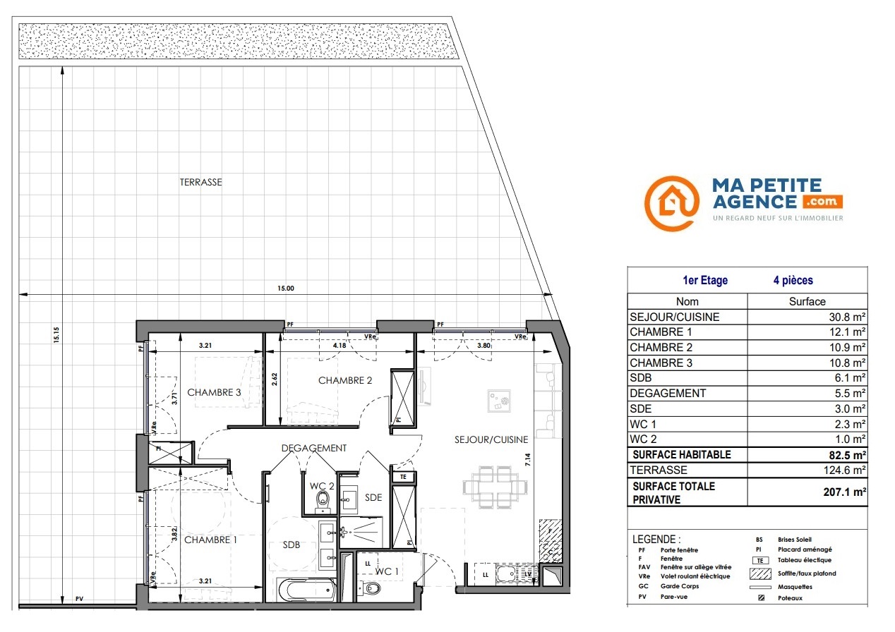 Appartement à vendre à TRETS 84 m² 415 000 &euro; | Ma Petite Agence