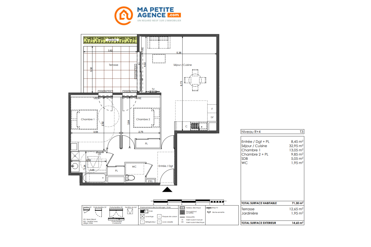 Appartement à vendre à Sète 71 m² 414 900 &euro; | Ma Petite Agence
