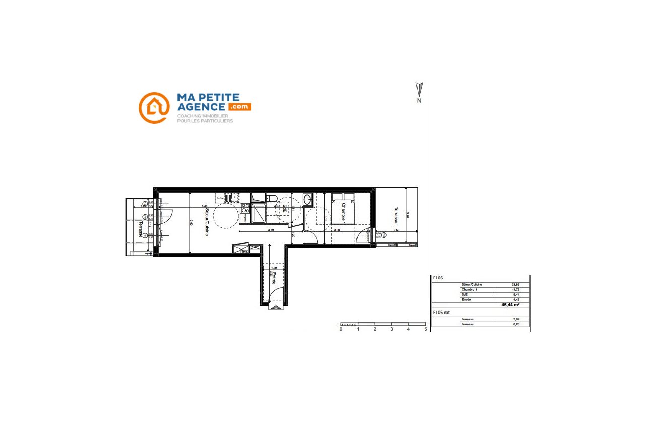 Appartement à vendre à La Riche 45 m² 198 000 &euro; | Ma Petite Agence
