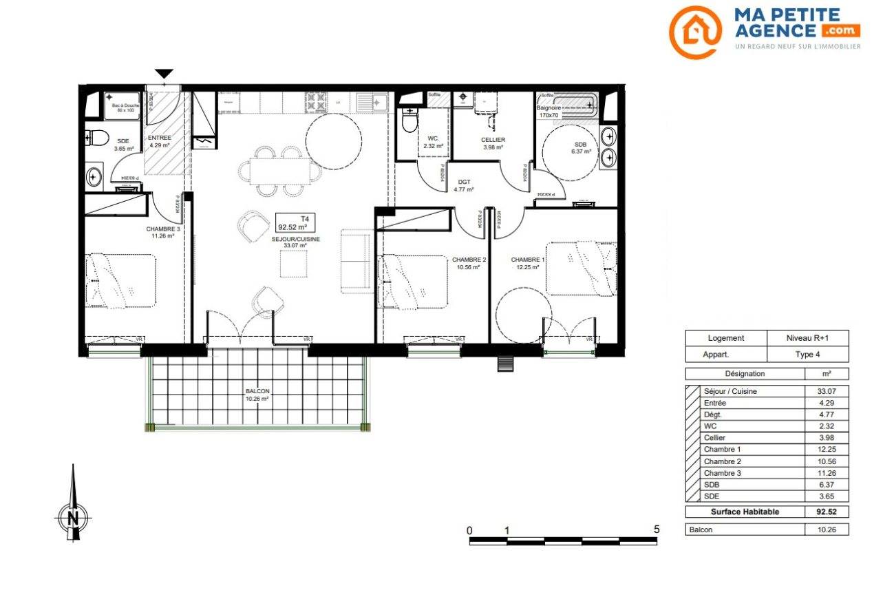 Appartement à vendre à Dax 92 m² 280 000 € | Ma Petite Agence